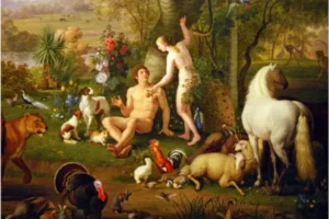 Ilustração simbólica representando o que é o pecado segundo a perspectiva bíblica, com elementos que remetem à tentação, queda espiritual e busca por redenção.